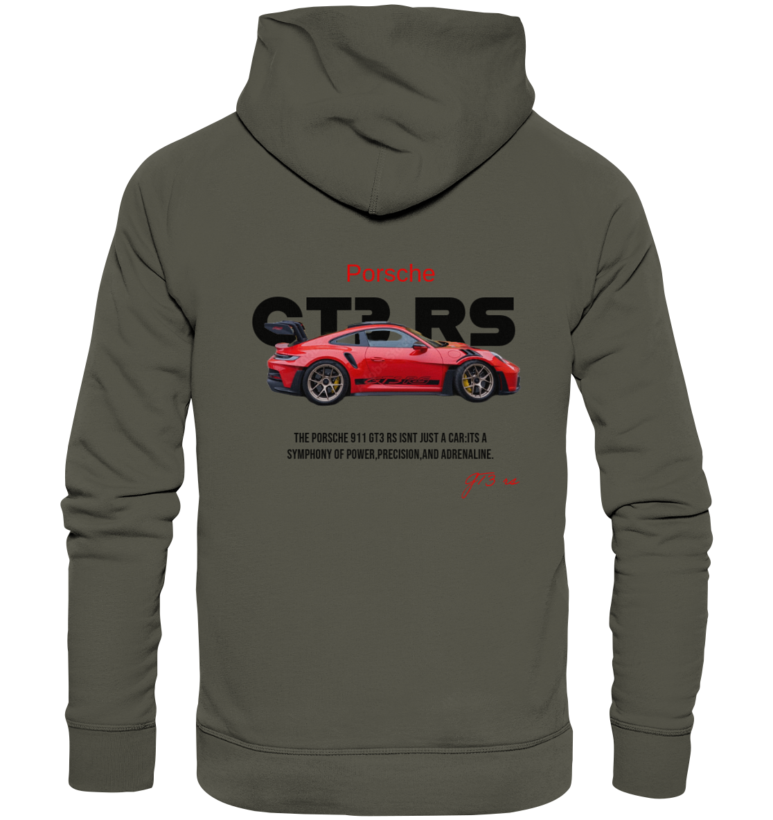 Oversize T-Shirt Porsche GT3 RS - Organic Hoodie