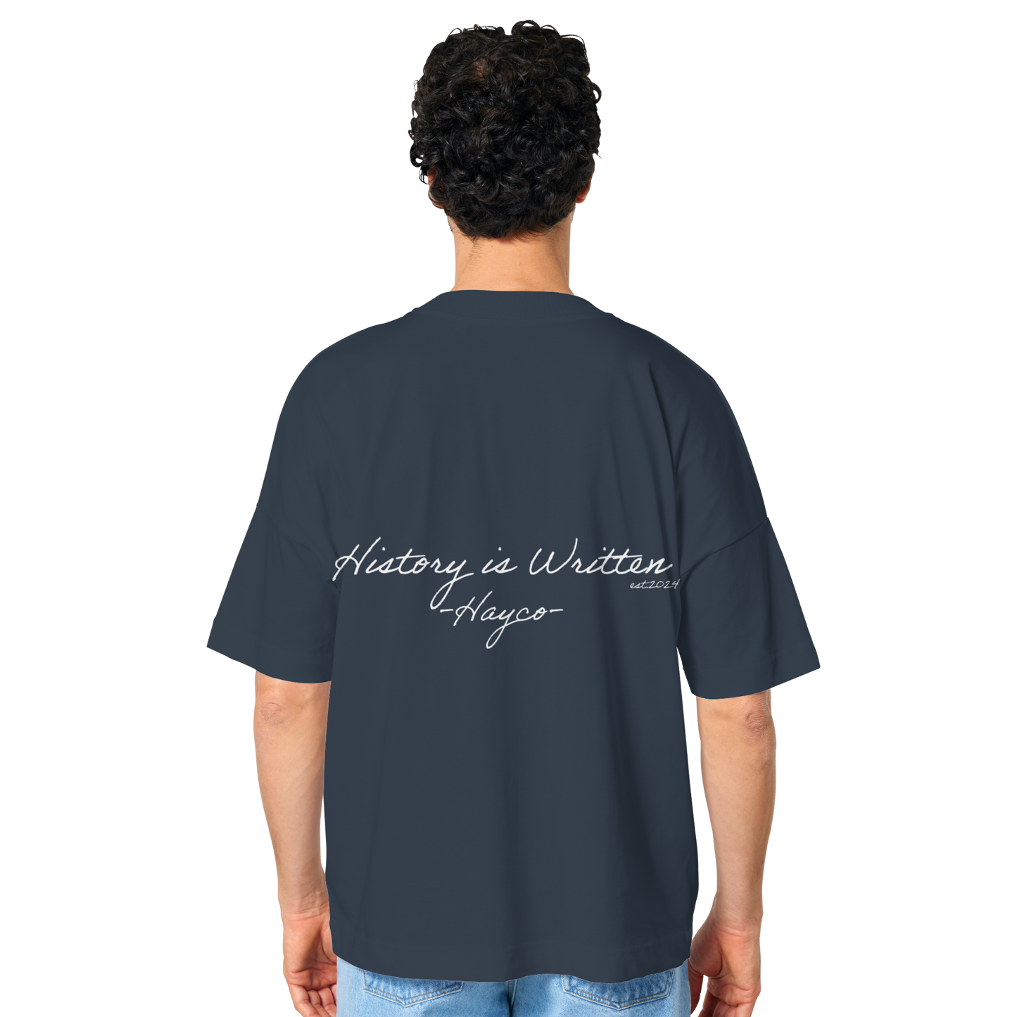 History is written - Organic Oversize Shirt