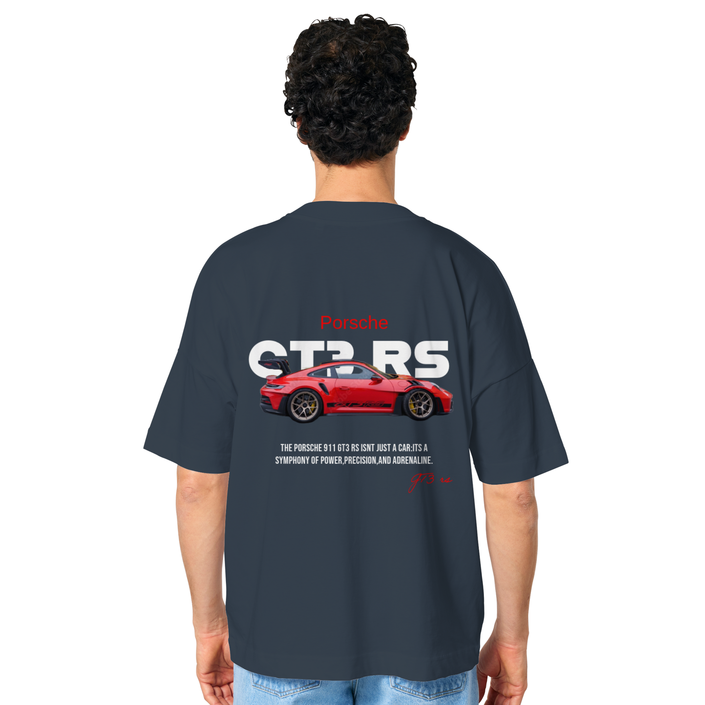 Oversize  Porsche GT3 RS - Organic Oversize Shirt