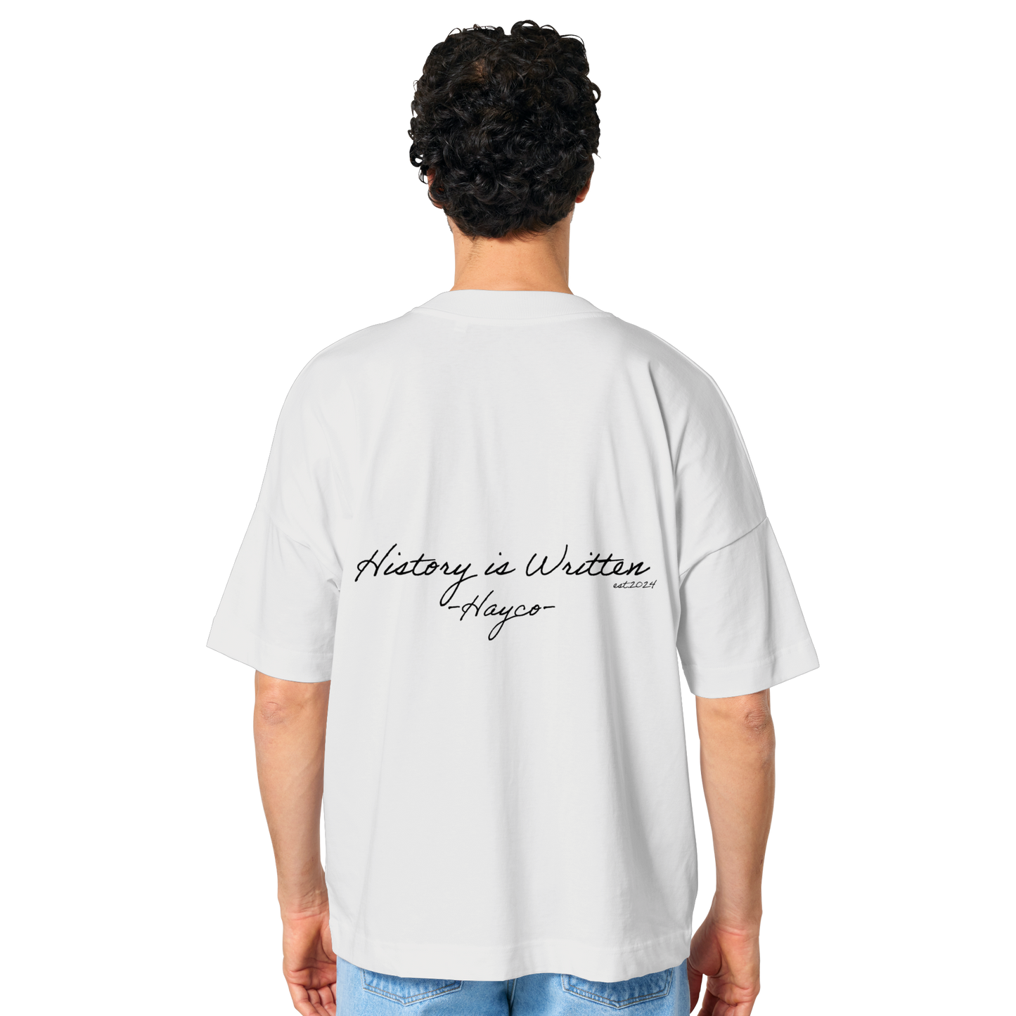 History is written - Organic Oversize Shirt